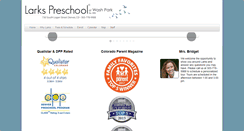 Desktop Screenshot of larkspreschool.com